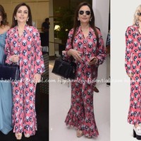 Nita Ambani yang aktif melakukan kegiatan kemanusiaan bersama Reliance Foundation terlihat memakai busana Gucci berwarna pink. Busana playful ini dipakainya saat menghadiri ulang tahun konsultan khusus barang branded Chhaya Momaya. Foto: Highheelconfidential