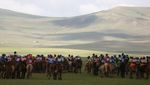 Lomba Pacuan Kuda Cilik Kontroversial di Mongolia