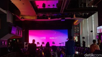 Persiapan panggung Ngopi detikINET bersama Oppo. (Foto: Josina/detikINET)