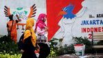 Giliran Lapangan Tembak yang Dihiasi Mural Asian Games