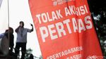 Pekerja Pertamina Demo Tolak Penjualan Aset