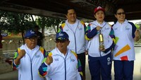Acara dimulai ketika Menteri Koordinator Bidang Pembangunan Manusia dan Kebudayaan (Menko PMK) Puan Maharani memasuki areal Makam Bung Karno pada pukul 12.35 WIB. Pool/Media Kemenko PMK.