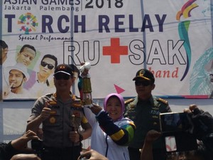 Usai dari Bromo, Kirab Obor Asian Games 2018 Singgah di Probolinggo