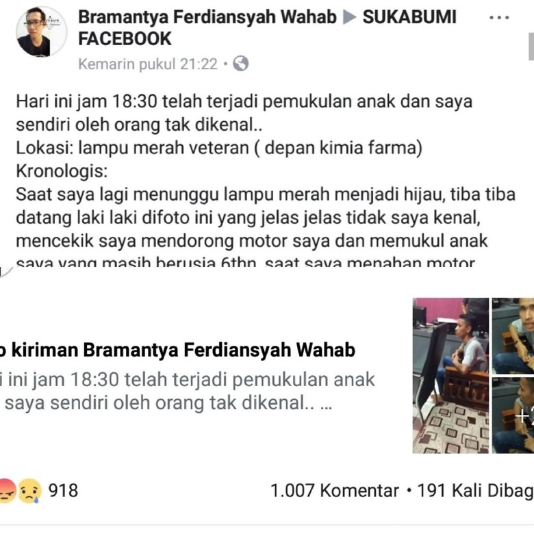 Viral Pemuda Pukul Anak Perempuan di Sukabumi Viral Pemuda Pukul Anak Perempuan di Sukabumi