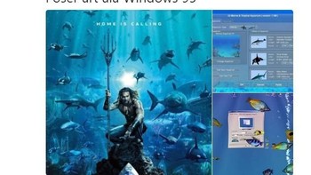 Seorang netizen malah mengatakan poster ini bisa dibuat menggunakan Windows 95. Foto: Istimewa
