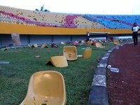 Saat Stadion Jakabaring Porak Poranda Jelang Asian Games