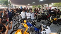 Jokowi diketahui saat ini memiliki motor modifikasi bergaya chopper. Foto: Rangga Rahadiansyah