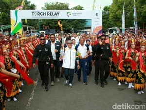 Dua Kapolres Kawal Obor Asian Games 2018 di Banyuwangi