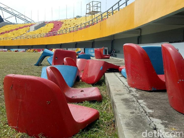 Miris, Potret Gelora Sriwijaya yang Dirusak Suporter