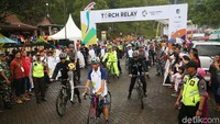 Kirab obor Asian Games di Banyuwangi dimulai dari kawasan Gunung Ijen.