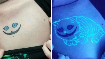 Keren! Ketika gelap tato ini menyala Foto: Istimewa