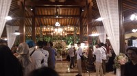 Suasana lokasi lamaran Baim Wong dan Paula Verhoeven di Semarang, Jawa Tengah. Foto: Eko Susanto