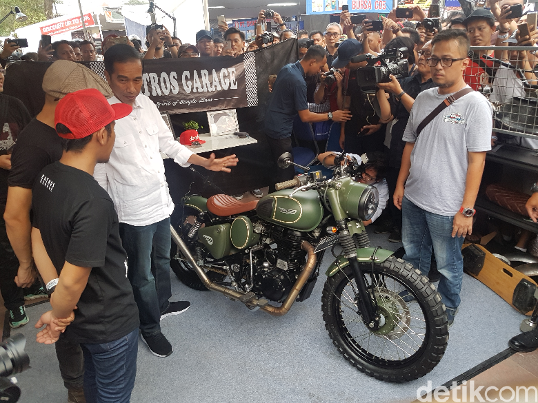 Jokowi Mau Garap Motor Kustom Baru Jokowi Mau Garap Motor Kustom Baru