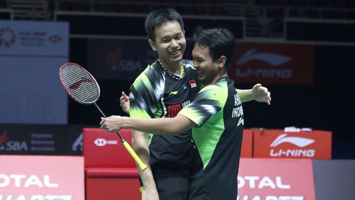 Mohammad Ahsan/Hendra Setiawan lolos ke babak kedua China Terbuka 2018. (Foto: dok. Humas PBSI) Mohammad Ahsan/Hendra Setiawan lolos ke babak kedua China Terbuka 2018. (Foto: dok. Humas PBSI)