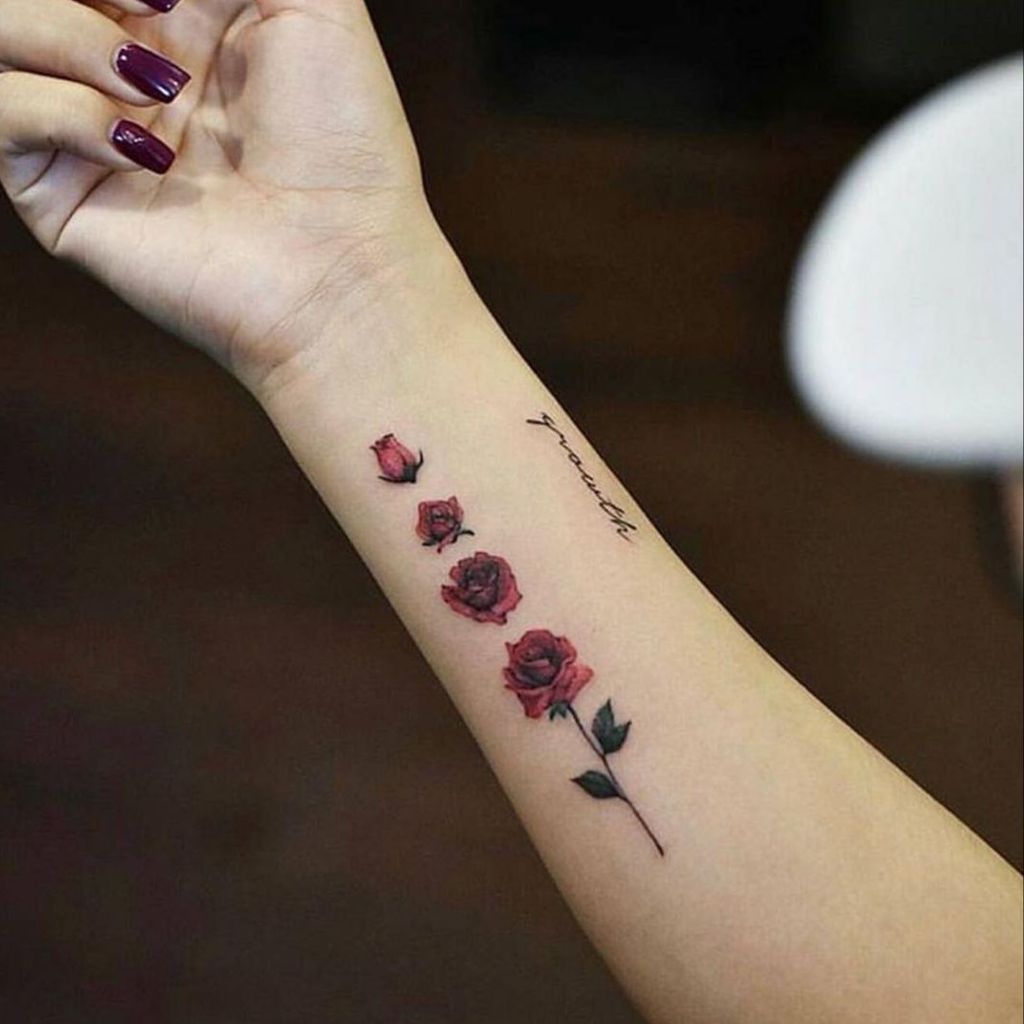 Gambar Tato Bunga Mawar 3d - tattoo design
