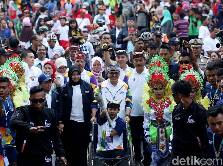 Obor Asian Games Tiba di Banyuwangi