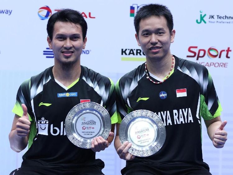 Hot Daddies Hendra/Ahsan Pasangan Lagi, Juara Lagi
