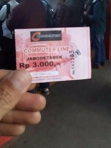 Tiket karcis KRL