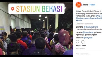 Seperti diketahui, PT Kereta Commuter Indonesia (KCI) melakukan peningkatan sistem ticketing KRL sejak Sabtu (21/7) dini hari kemarin. Foto: Instagram @jktinfo