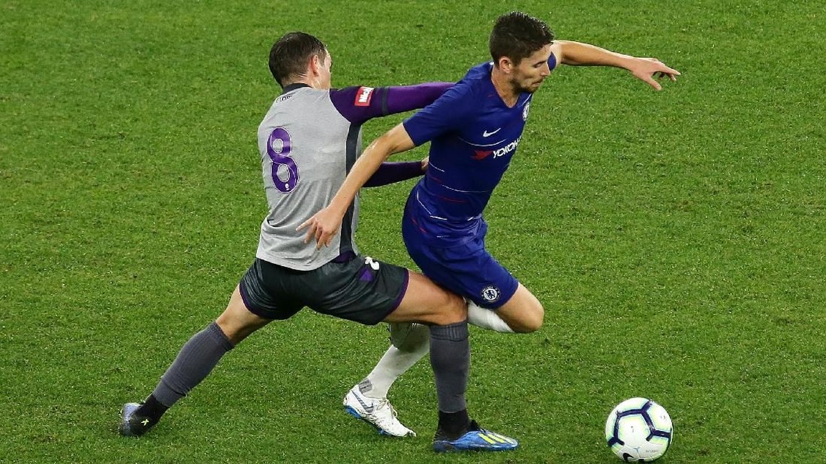 Chelsea menang 1-0 atas Perth Glory dalam debut manajer Maurizio Sarri di laga pramusim. (Foto: Will Russel/Getty Images)