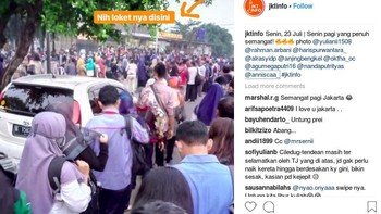 Dampak dari proses pembaruan sistem e-ticketing kereta rel listrik (KRL) Commuterline terlihat pagi ini. Antrean di berbagai stasiun tak terhindarkan. Foto: Instagram @jktinfo