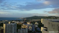 Suasana Okinawa di pagi hari. Beberapa restoran di Okinawa menyediakan tempat salat antara lain Ryukyu Modern Classic, Ryukyu Cuisine and Ryukyu Dance Kume Branch dan Shabushabu Naito (Masaul/detikTravel)