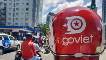 Warna merah menjadi ciri khas Go-Viet mulai dari atribut Go-Viet seperti jaket hingga helm. (Foto: Dok. genk.vn)