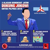Projo Pamer 3 Alasan Demokrat Jatim Dukung Jokowi