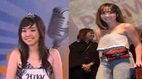 Gisella Anastasia saat mengikuti audisi pencariian bakat berumur 17 tahun. Kini istri dari Gading Marten itu semakin cantik dan penampilannya pun berubah dratis. Ibu satu anak itu pun semakin sering mondar-mandir di layar kaca. Foto: Dok.YouTube/dok. Instagram