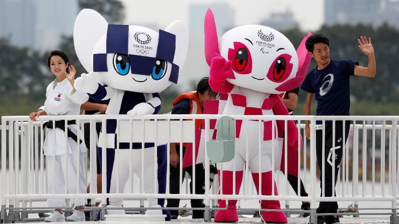 Ilustrasi: Maskot Olimpiade Miraitowa dan Someity Foto: Reuters Ilustrasi: Maskot Olimpiade Miraitowa dan Someity Foto: Reuters