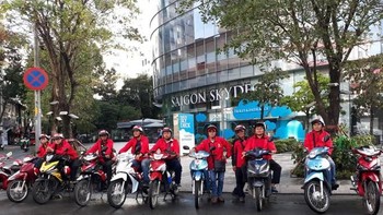 Untuk sementara ini, Go-Bike dan Go-Send menjadi dua layanan diujicobakan oleh Go-Viet selama lima hari di beberapa distrik di kota Ho Chi Minch City.  (Foto: Dok. genk.vn)
