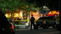 Aksi penembakan terjadi di luar sebuah restoran di Toronto, Kanada pada Minggu (22/7) malam waktu setempat. Foto: REUTERS/Chris Helgren