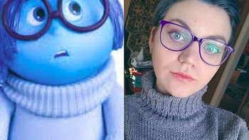 Salah satu karakter di film Inside Out sadness.  Foto: Istimewa