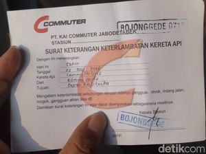 Permintaan Surat Terlambat di Stasiun Bojonggede dan Depok Normal