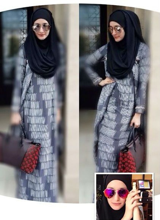 Memakai kacamata hitam, Inneke Koesherawati bergaya menenteng tas Louis Vuitton W BB Tote bag. Tas yang dirilis pertamakali pada 2014 itu harganya mencapai US$ 3.950 atau sekitar Rp 57 jutaan. Foto: Instagram