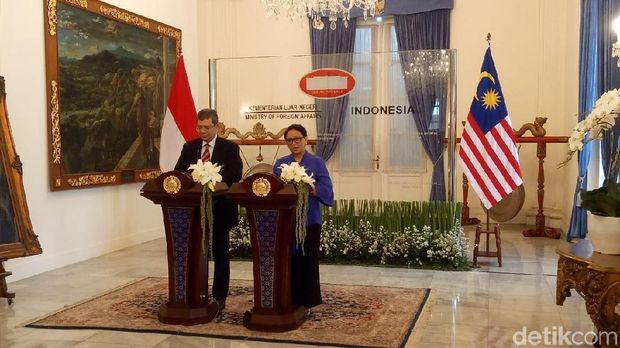 Pertemuan Menlu RI dan Malaysia