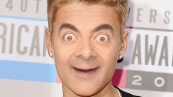 Mr Bean bergaya ala Justin Biber. Foto: Internet