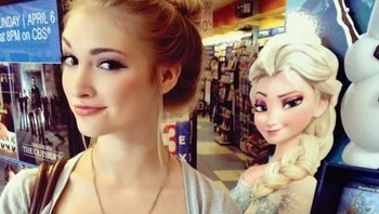 Mungkin begini wajah Princess Elsa di dunia nyata. Foto: Istimewa