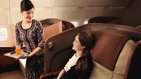 Kali ini Singapore Airlines dinobatkan sebagai maskapai dengan penerbangan kelas satu terbaik. (Singapore Airlines)