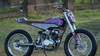 Motor yang dimodifikasi tersebut tidak hanya mementingkan sisi desain, tetapi juga keamanan saat dikendarai. Istimewa/Astra Honda Motor.
