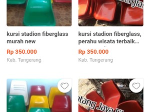 Kursi Seperti di Stadion Jakabaring Dijual Online Rp 400.000/Unit