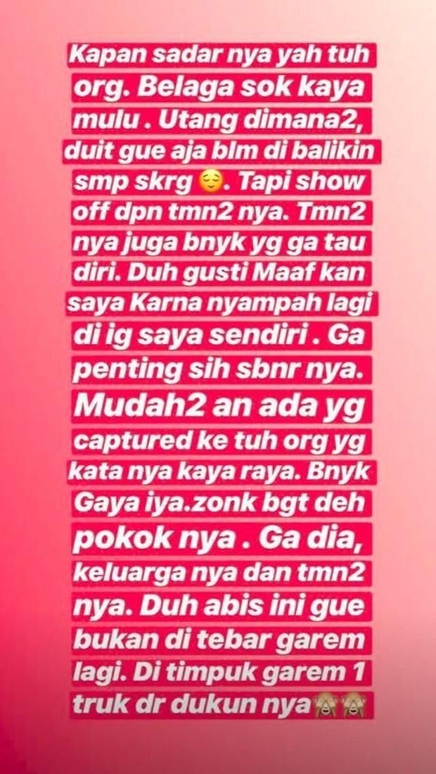 Nikita Mirzani Tagih Utang dan Umbar Kekesalan, Buat Dipo?