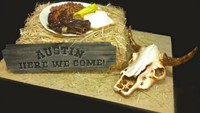 Terlihat rustic. Debbie Goard mengaku sangat jarang membuat kue dengan bentuk yang sama dua kali. Setiap harinya terasa seperti menciptakan sesuatu yang baru dengan bentuk cake yang baru juga. Foto: Debbie Goard / Via debbiedoescakes.net