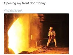 Meme Kocak Warga Inggris Tak Tahan Cuaca Panas