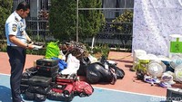 Barang-barang tersebut nantinya akan dilaporkan ke Kanwil Kemenkum HAM untuk ditindaklanjuti.