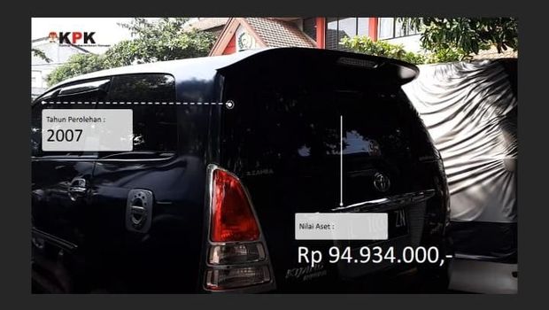 Mobil yang dirampas dari terpidana korupsi Djoko Susilo
