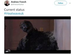 Meme Kocak Warga Inggris Tak Tahan Cuaca Panas