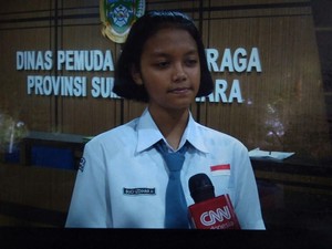 Putri Pedagang Lontong di Medan Wujudkan Mimpi Jadi Paskibraka