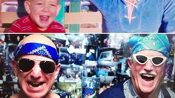 Dua miliuner ini juga sering berfoto bersama ayah mereka. Ini adalah foto Bezos dengan ayahnya yang datang dari Kuba saat berusia 16 tahun dan tidak mengerti Bahasa Inggris. Foto: Instagram