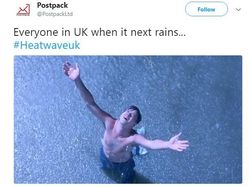 Meme Kocak Warga Inggris Tak Tahan Cuaca Panas